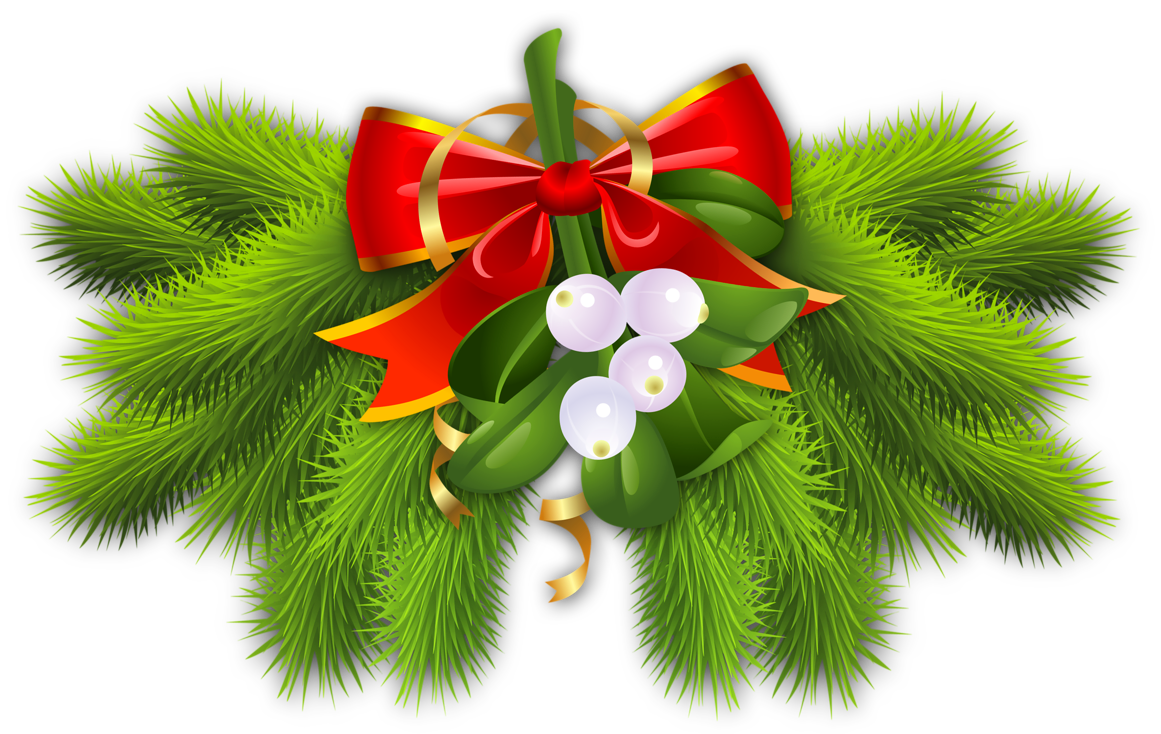 Pine_Branch_with_Red_Bow_Christmas_Decor.png