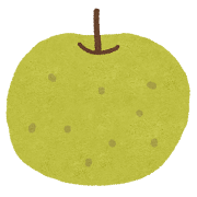 梨のイラスト（フルーツ）