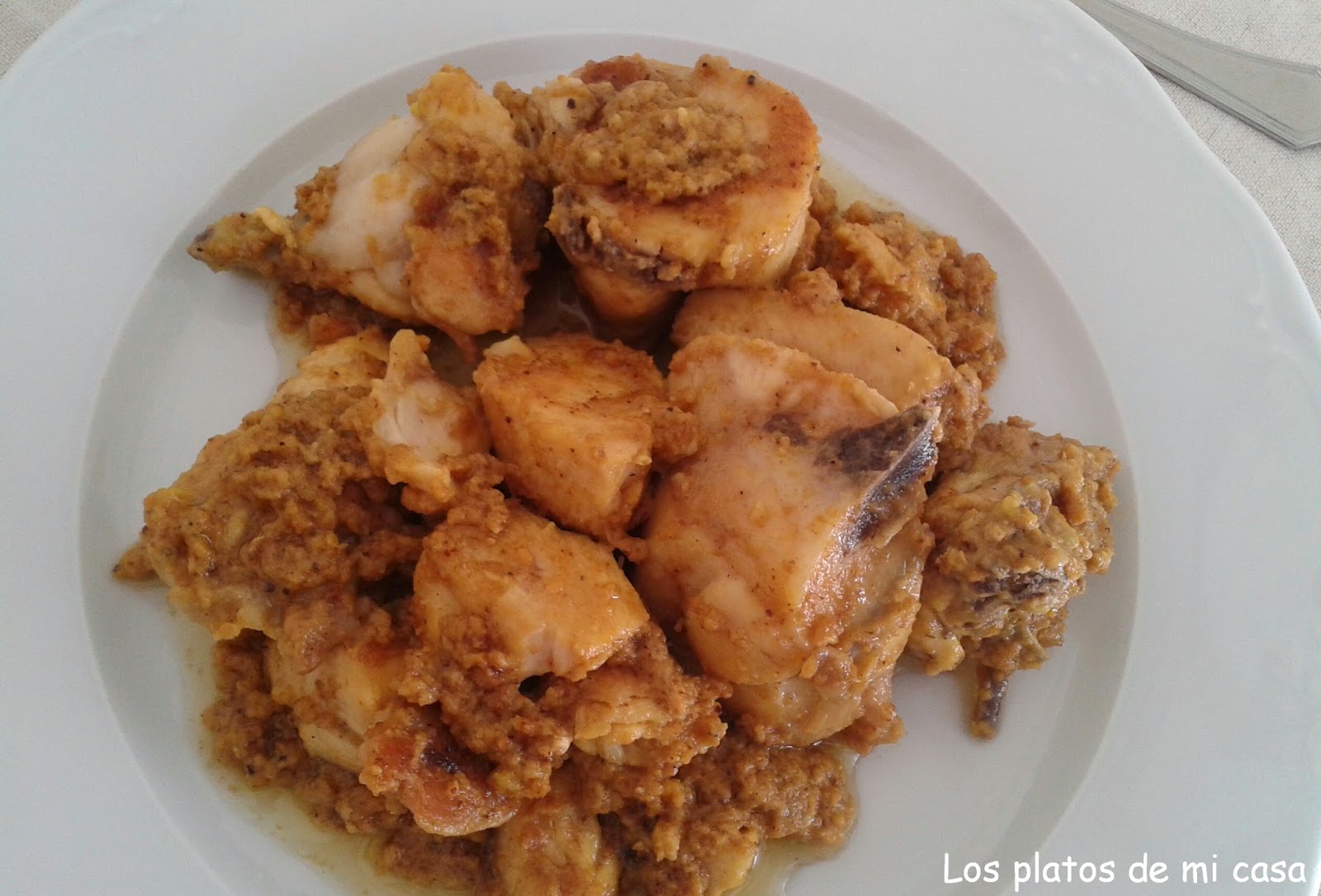 Pollo En Salsa De Almendras De Mi Madre LOS PLATOS DE MI CASA: POLLO EN SALSA DE ALMENDRAS