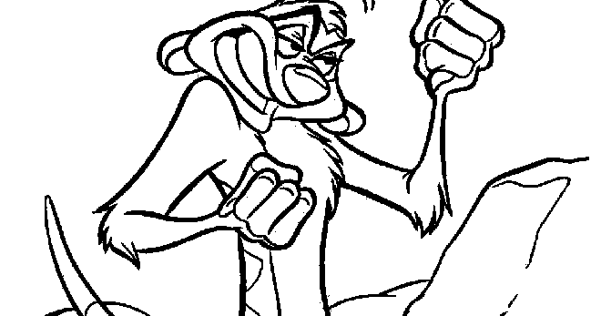 Coloring picture of Timon ~ Child Coloring