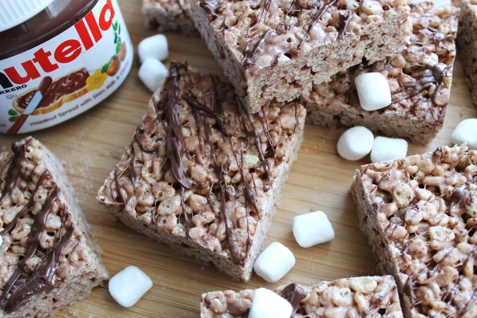 BEAUTY & THE BEARD NUTELLA RICE KRISPIE BARS!