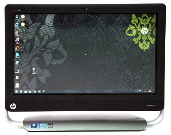 Вид спереди моноблока HP TouchSmart 520