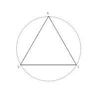 Área do prisma Circulo+triangulo