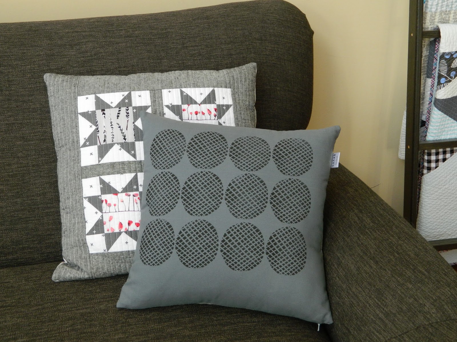 s.o.t.a.k handmade block printed pillow