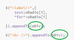 code a jQuery Plugin for HTML Form with Radio Buttons