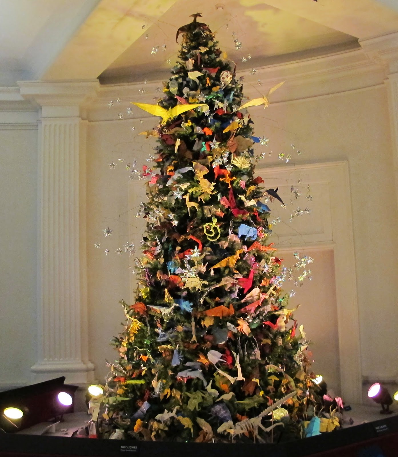 Big Apple Secrets Origami tree in Museum оf Natural History