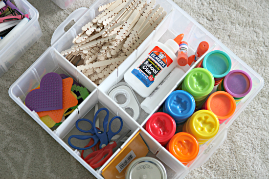 How to Organize Kids Art Supplies in a Small Space