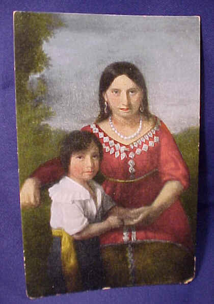 Pocahontas and son Thomas Rolfe