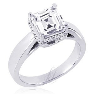 Asscher Cut Engagement Rings