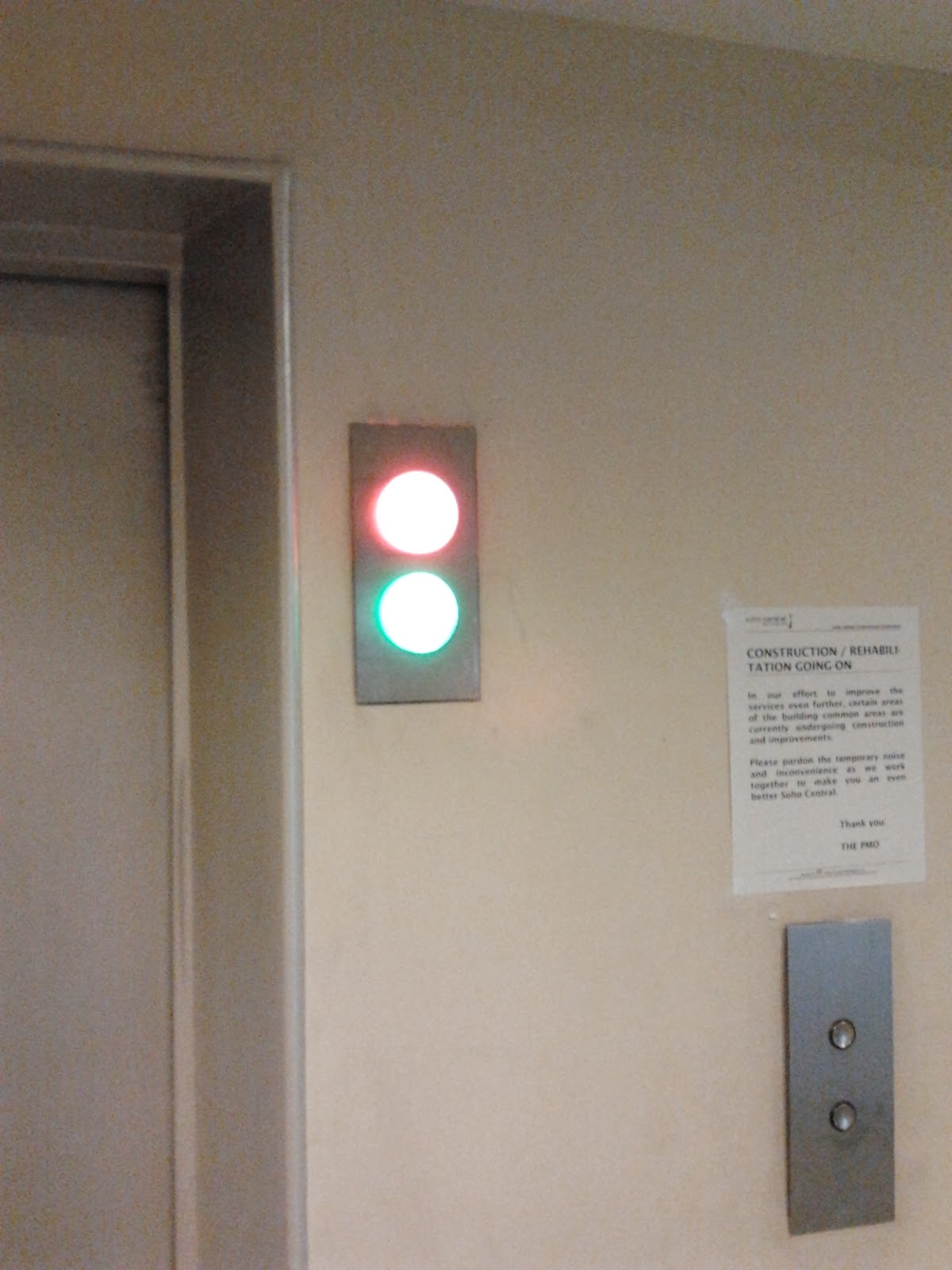 Soho Central Condominium Comedic Elevator Lights