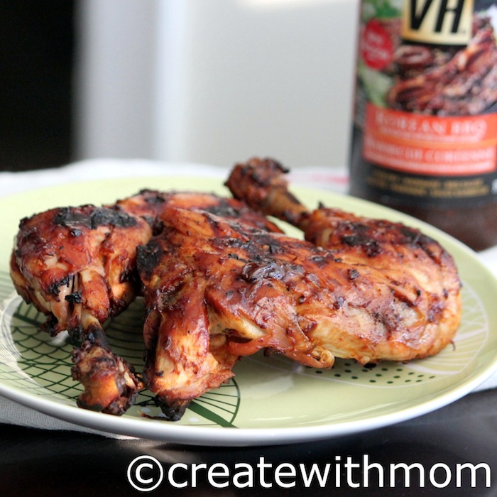 Create With Mom Barbecued chicken with Korean BBQ sauce