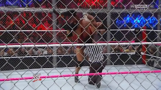 The Referee gives a low blow to Ryback