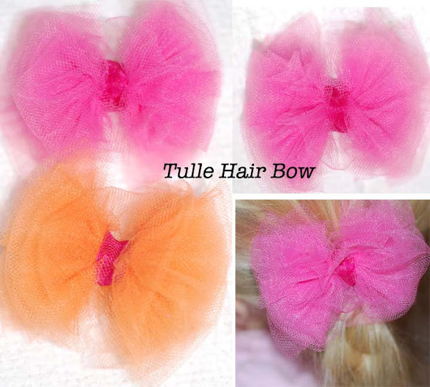 polka-dot umbrella tulle hair