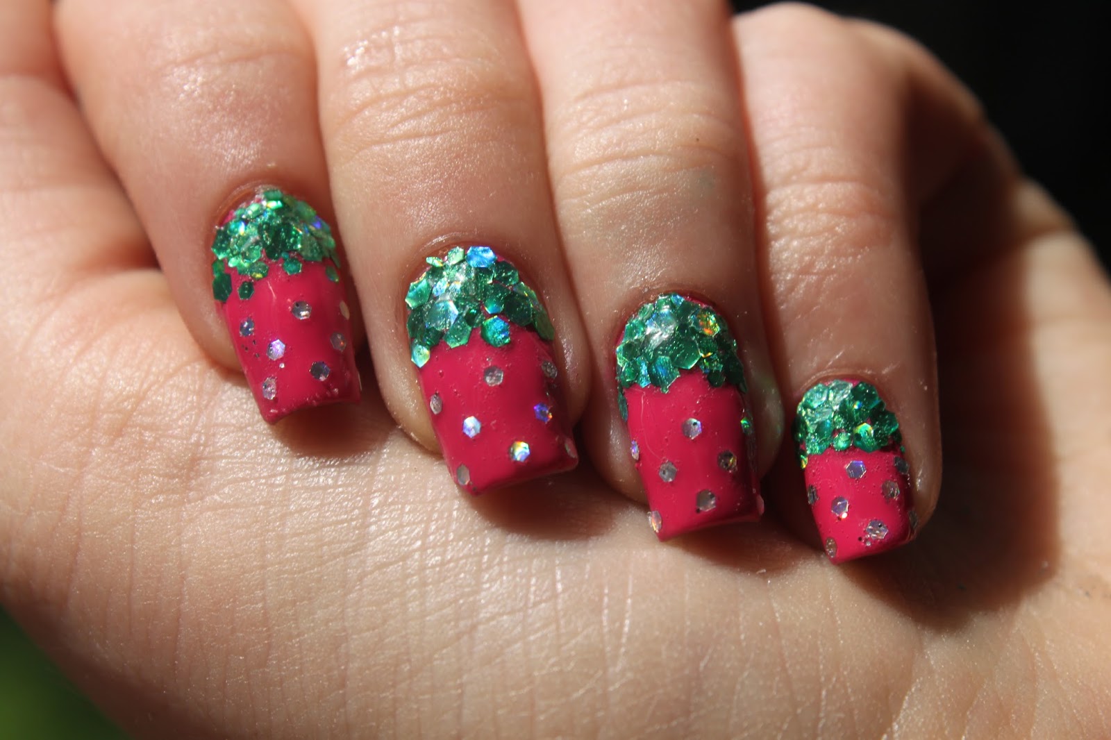 2. Easy Strawberry Nail Design - wide 7
