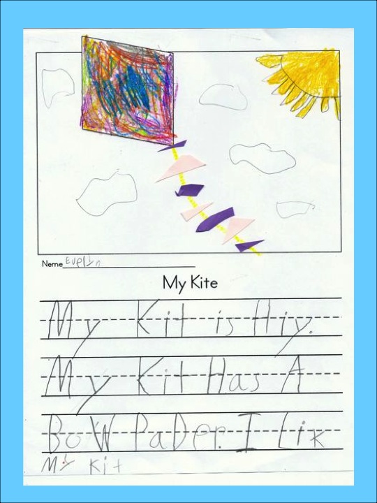 Classroom Freebies Too Easy Peasy kite writing activity