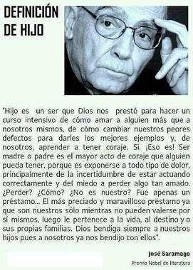 DEFINICIÓN DE HIJO José Saramago (1922-2010)