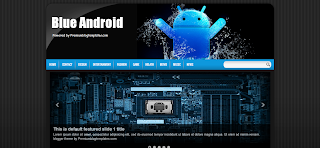 Blue Android Blogger Template Design For Android blogger Template