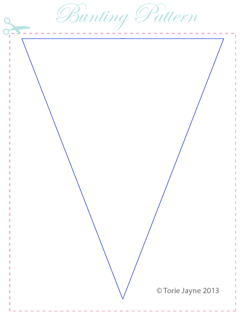Fabric bunting pattern Fabric bunting pattern