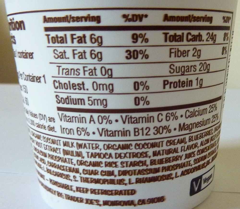 What's Good at Trader Joe's? Trader Joe's Blueberry Cultured Coconut Milk