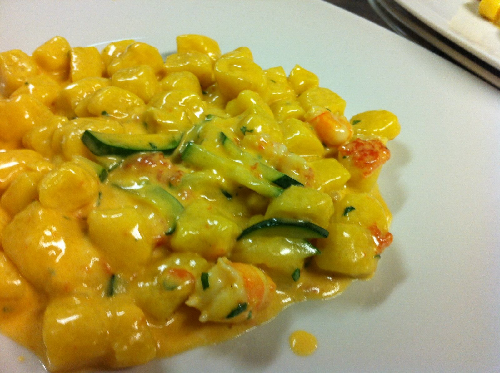 arte cucina' la modernità dentro la tradizione GNOCCHI GAMBERI E ZUCCHINE