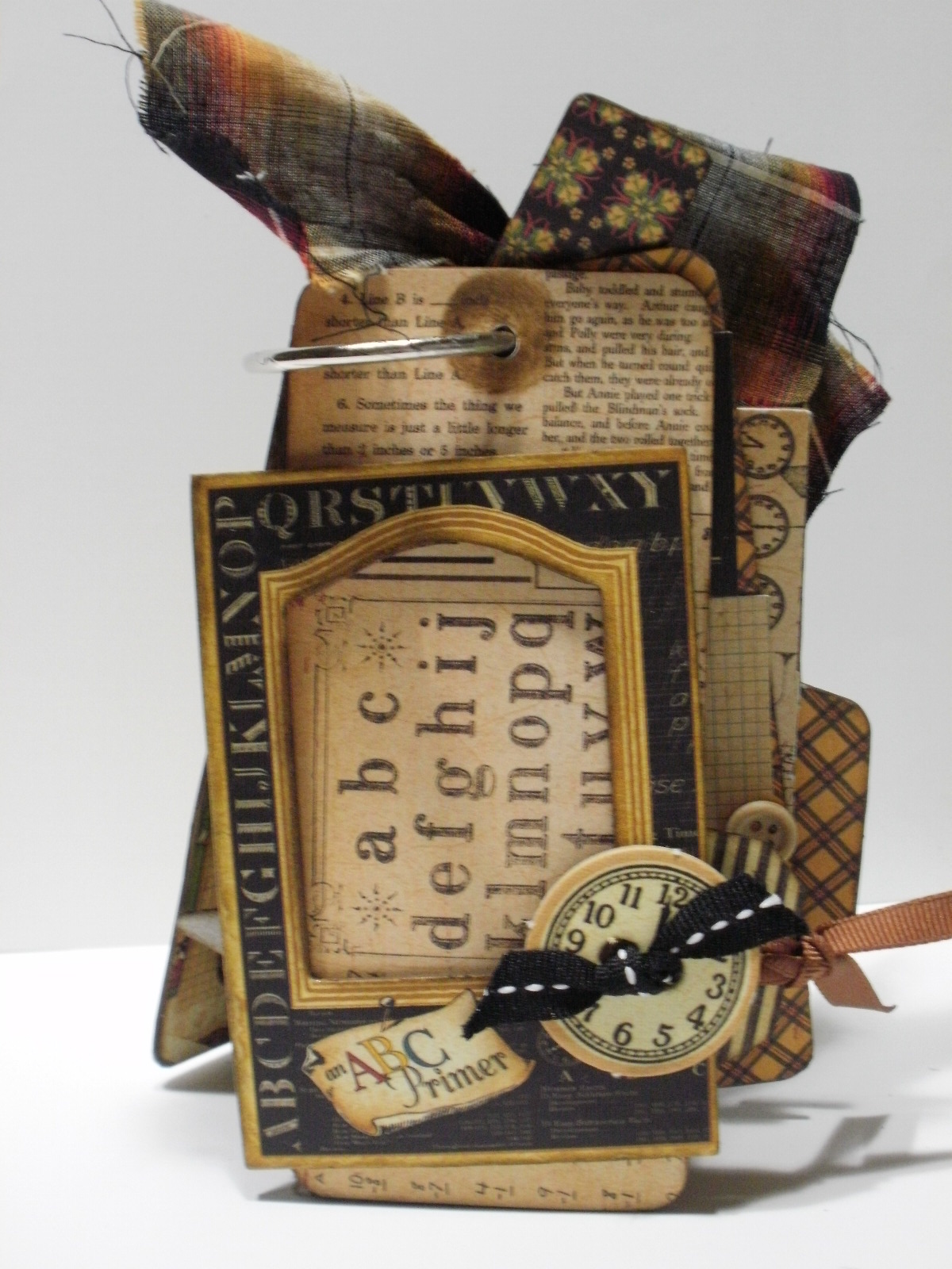 Creative Paint & Paper School Days Chipboard Tag Scrapbook Album