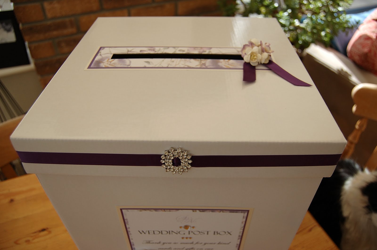Paper is BLISS WEDDING POST BOX