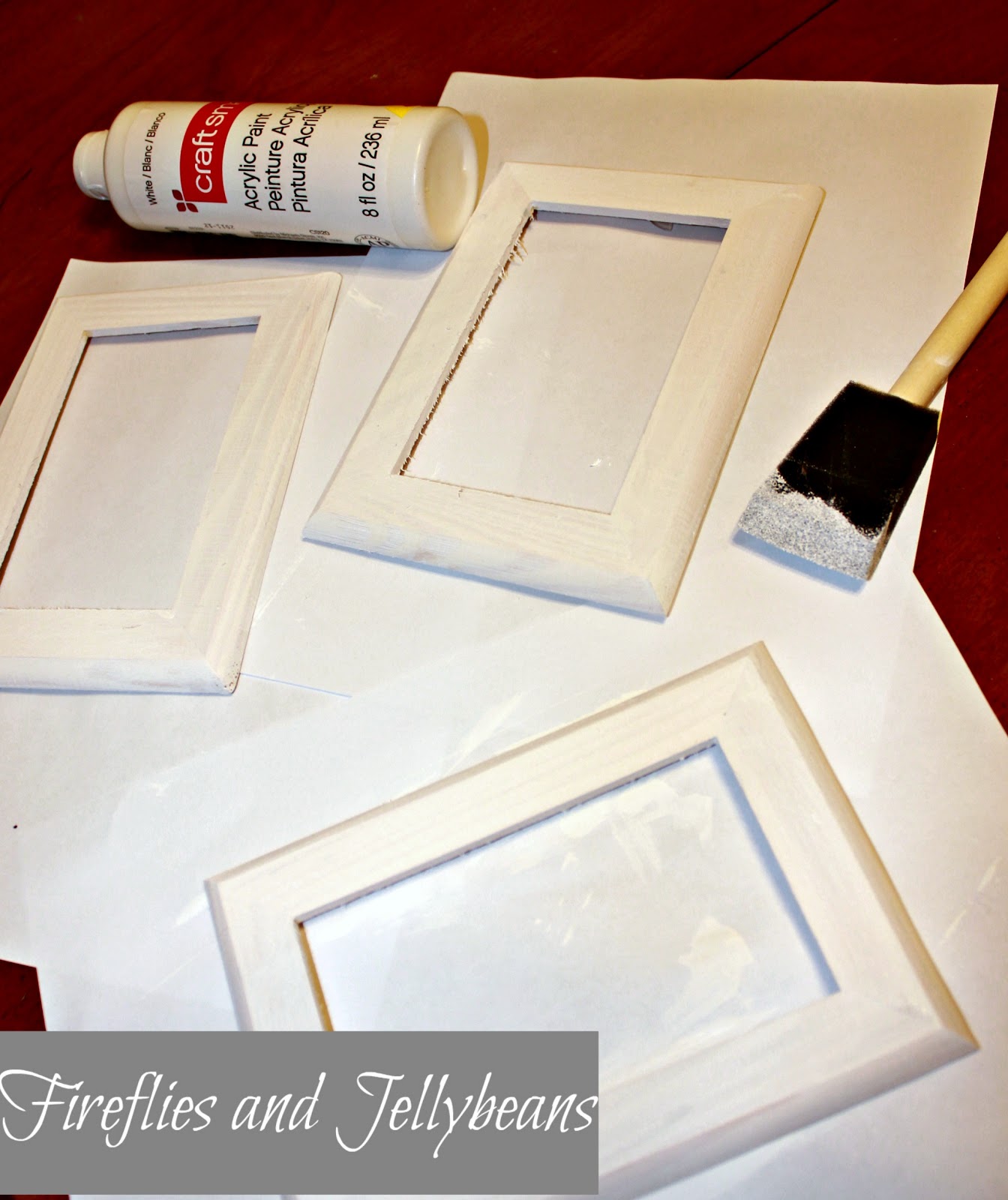 Fireflies and Jellybeans Easy Christmas Decor Frames Tutorial