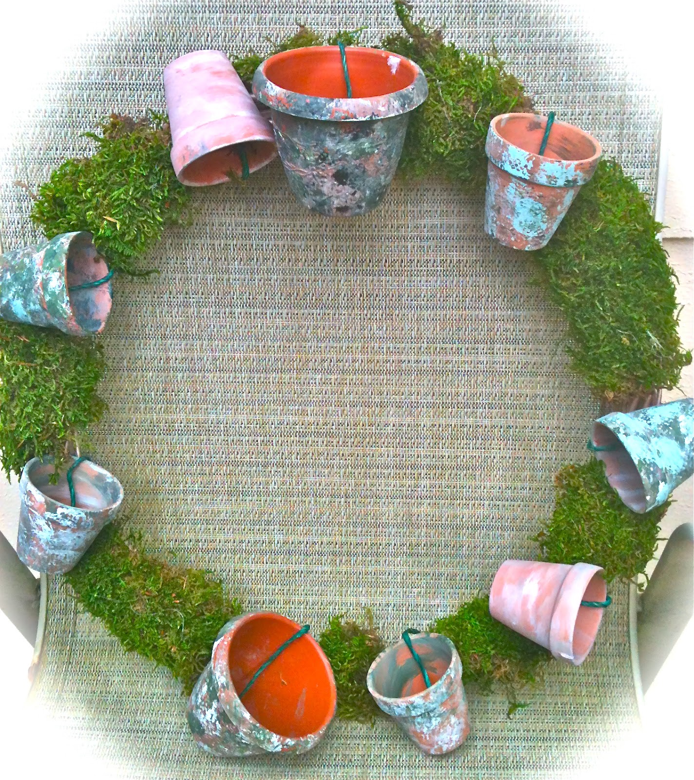 everyday donna How To Make Your Own Flower Pot Wreath To Plant With