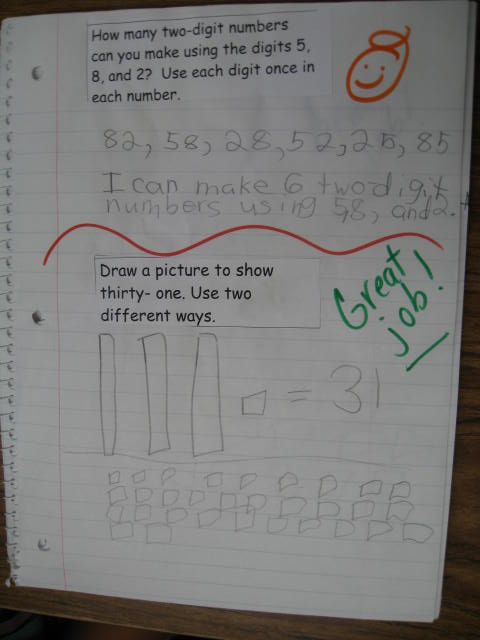 Smiling and Shining in Second Grade: Math Journal Prompts for Second Grade