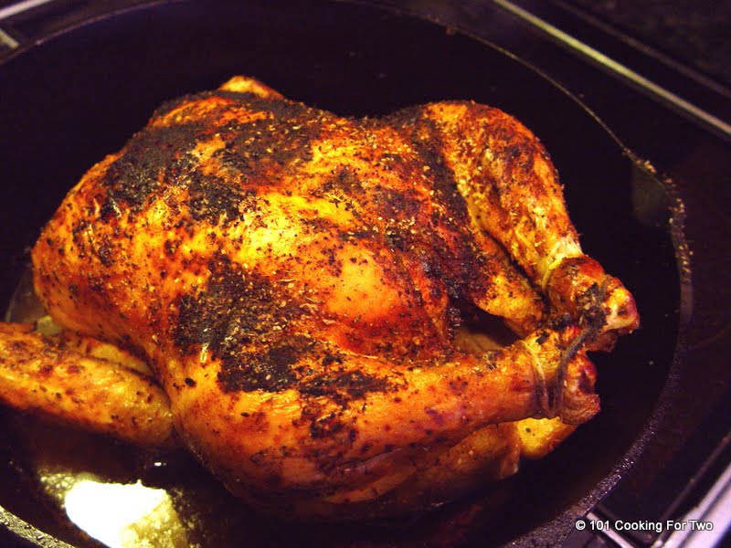 Crispy Spiced Up Oven Roasted Chicken 101 Cooking For Two