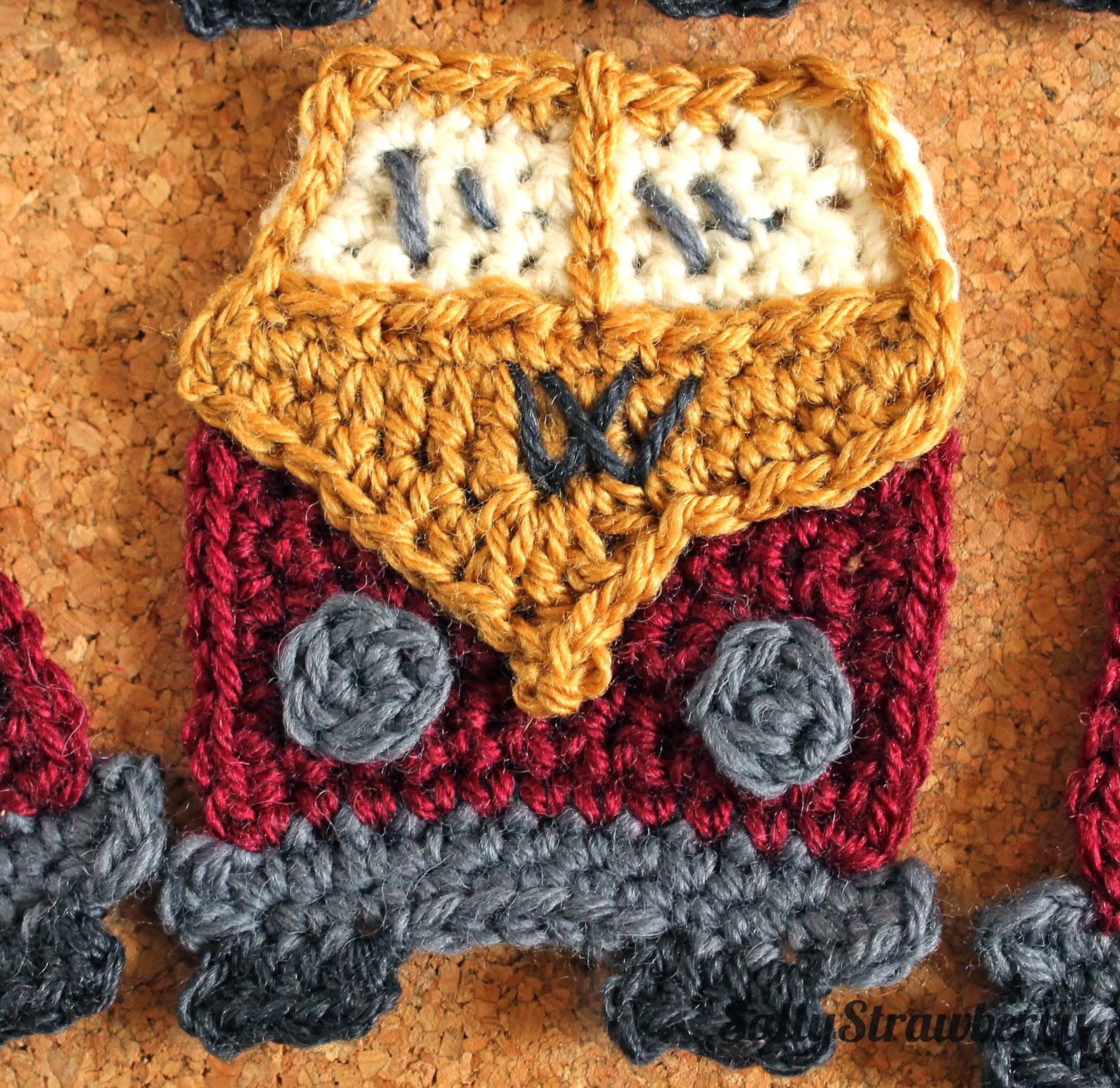 crochet campervan bunting