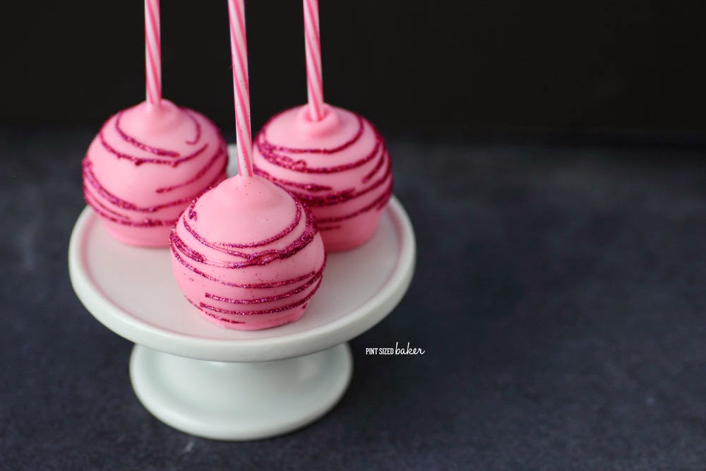 Girls love these Pink Ombre Cake Pops. Not only are they pink on the outside, but they are layered pink ombre on the inside. You gotta see it!