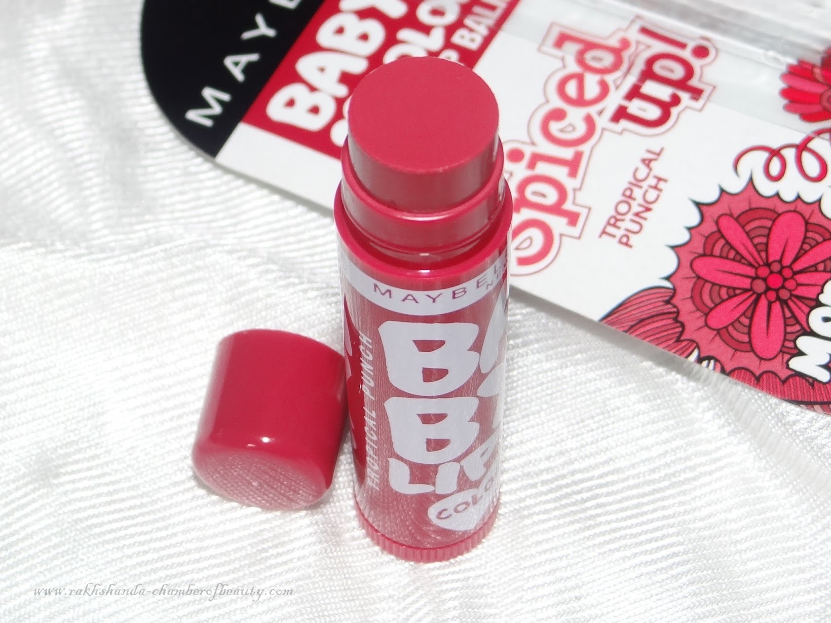 Maybelline New York Baby Lips Spiced Up Lip Balm- Review, swatches and price, Spicy Cinnamon, Tropical Punch,Price in India, Indian beauty blog, Chamber of Beauty Maybelline New York Baby Lips Spiced Up Lip Balm- Review, swatches and price, Spicy Cinnamon, Tropical Punch, Price in India, Indian beauty blog, Chamber of Beauty