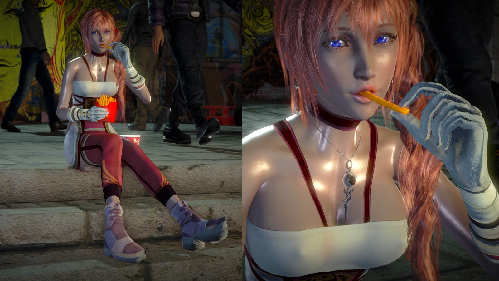 3dsell parts featuring serah farron from