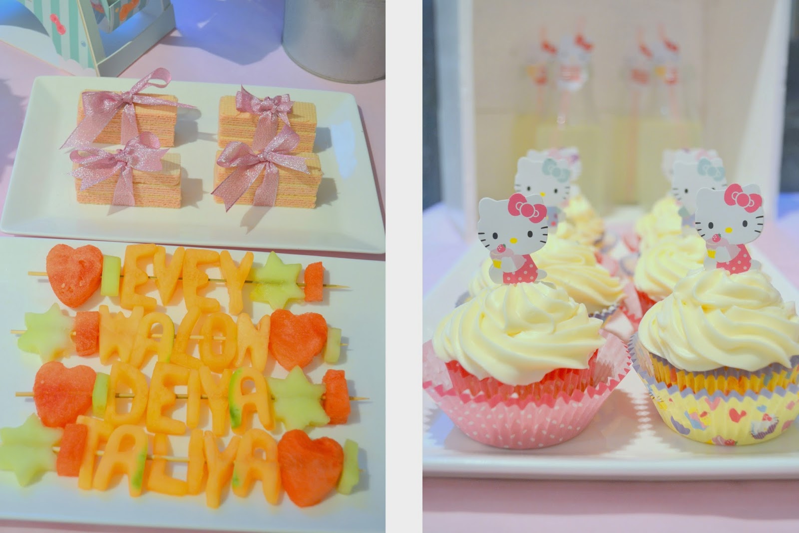 Julie Ann Events Hello Kitty Birthday Party Dessert Table.