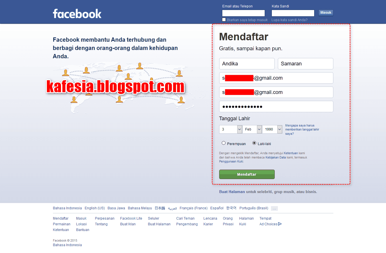Cara Membuat Akun Facebook Baru
