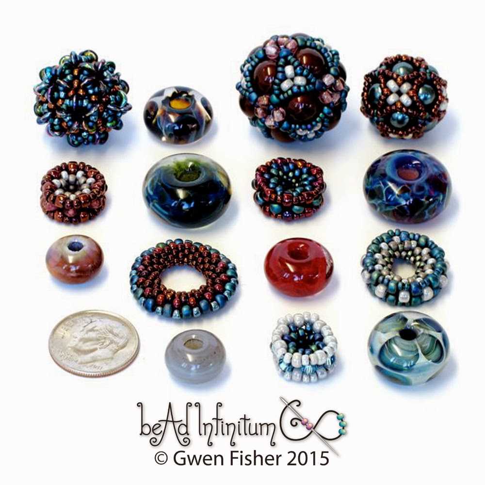 gwenbeads Marsala Beaded Bead Necklace