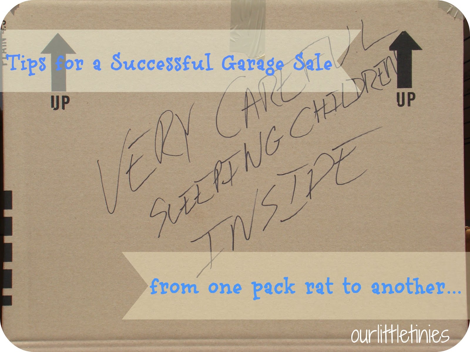 Our Little Tinies Tips For A Successful Garage Sale Aka Let It Go