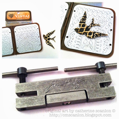 Recycled Butter Dish Wind Chime by Catherine Scanlon for Sizzix http://cmscanlon.blogspot.com