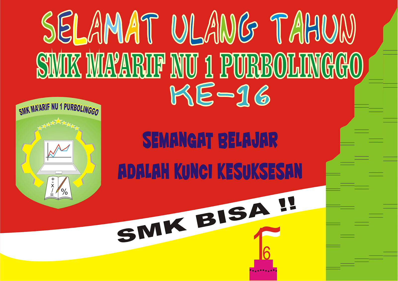 Baraya Teknologi Contoh Pamflet Hari Ulang Tahun Sekolah Dan Hari Pahlawan