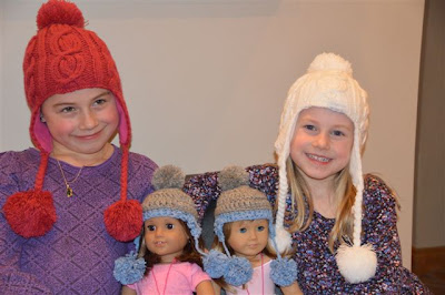 American Doll crochet hat