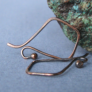 Rustic Copper Ear Wires