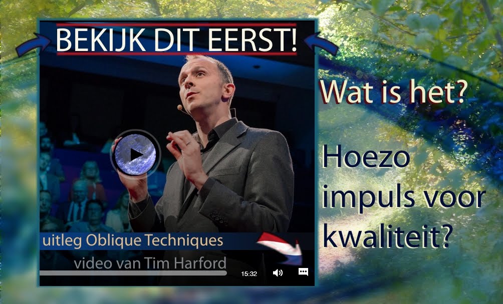 JEZELF een ontwikkelimpuls geven met deze Oblique Techniques?