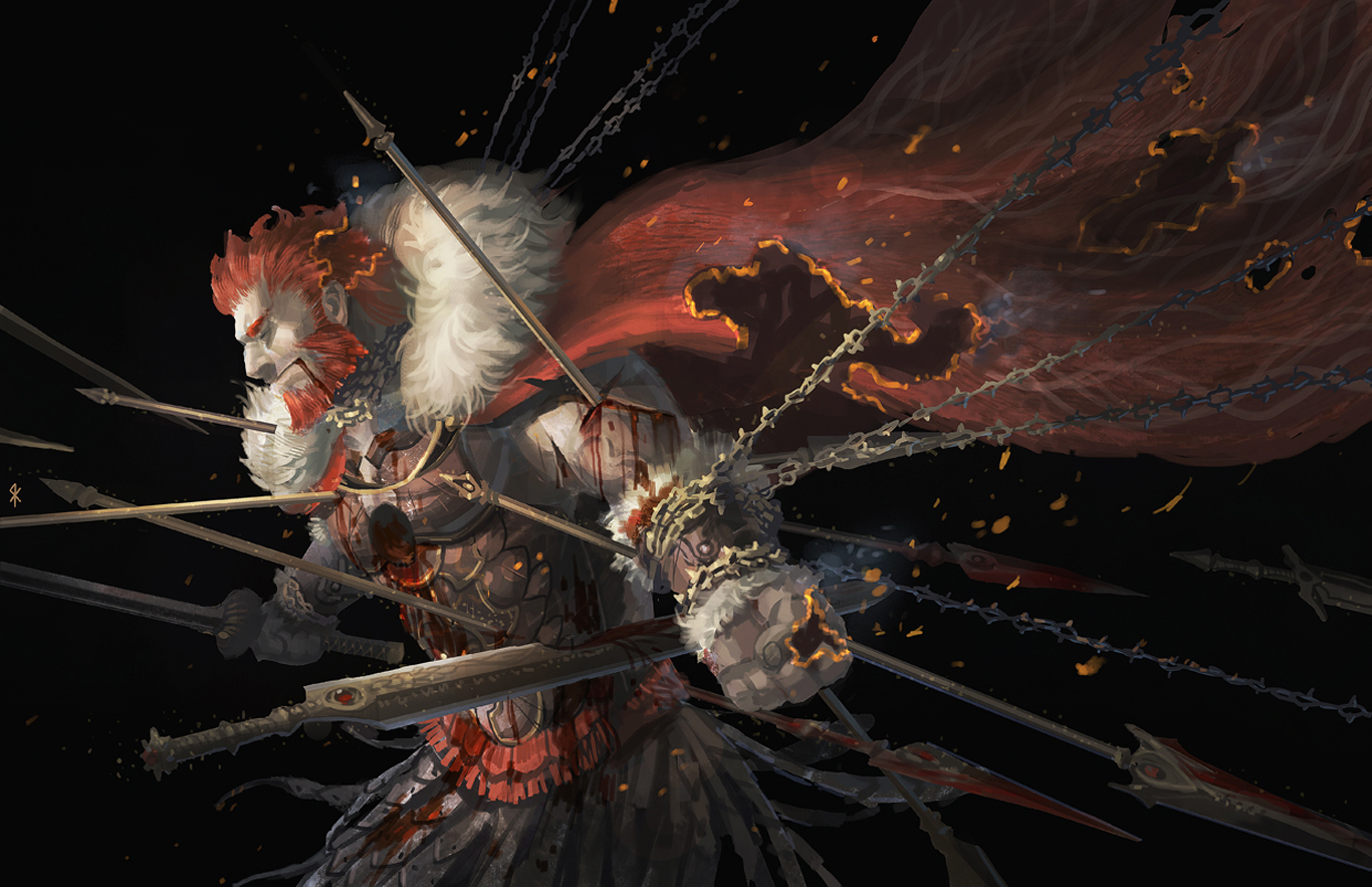 Hd Wallpaper Warrior Blood Chain Stab Sword Spear A83 Hd Wallpaper Warrior Blood Chain Stab Sword Spear A83