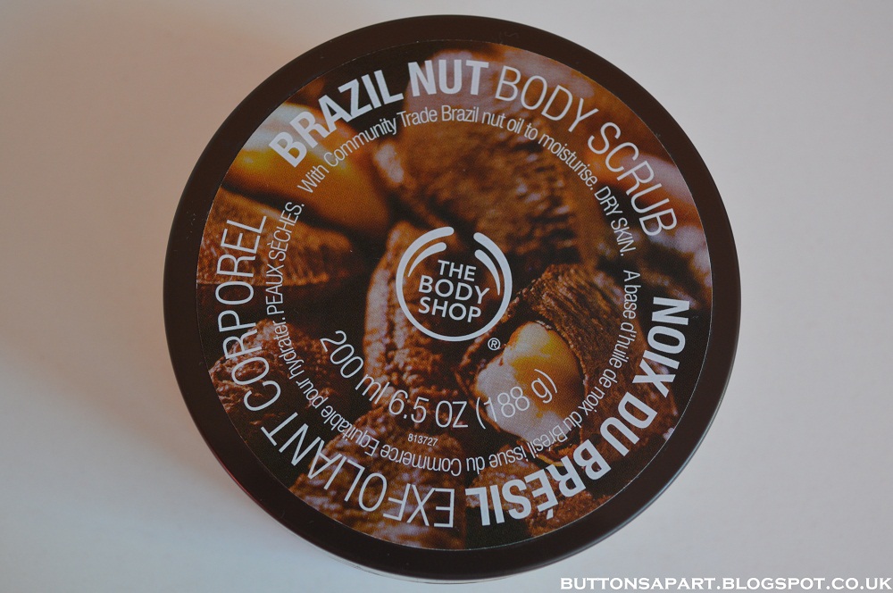 Buttons Apart the body shop brazil nut body scrub review