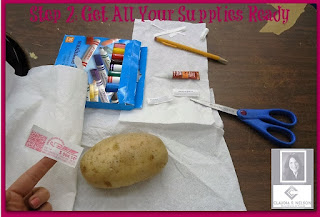 How to mail a potato, step 2
