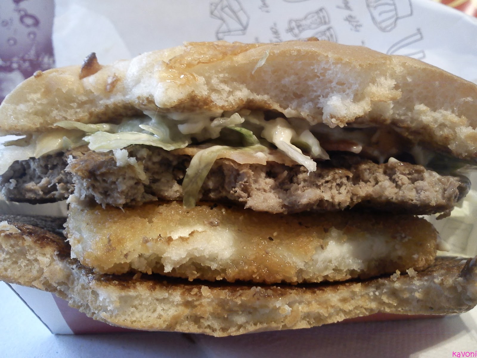 kavoniho žrádlo Cheese King, McDonald's