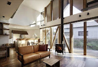 Origami House Design with A-Frame in an Old Village Surrounded by Mountains Origami House Design with A-Frame in an Old Village Surrounded by Mountains