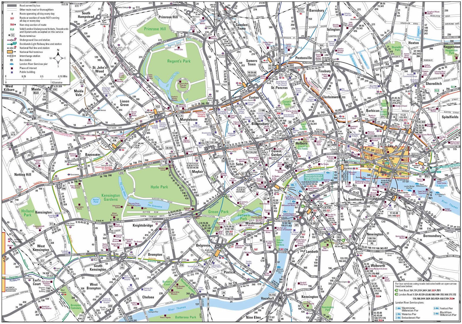 Mapas de Londres – Inglaterra - MapasBlog