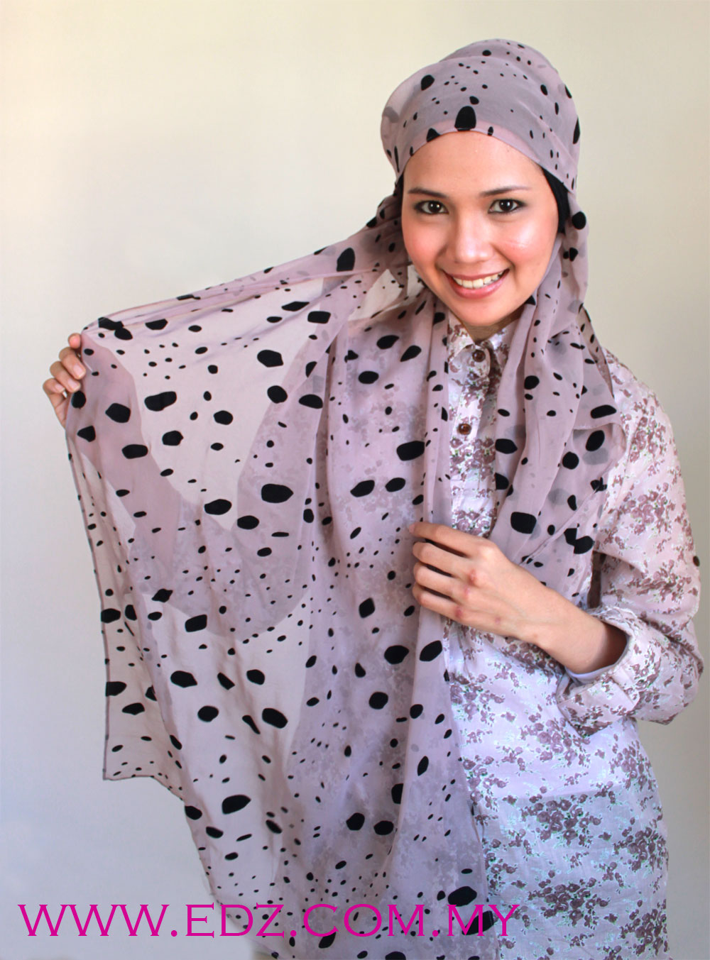 cara pakai pashmina shawl